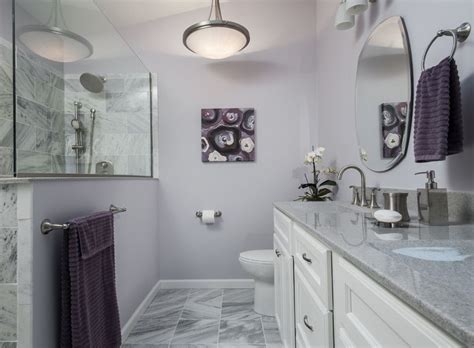 lavender gray bathroom